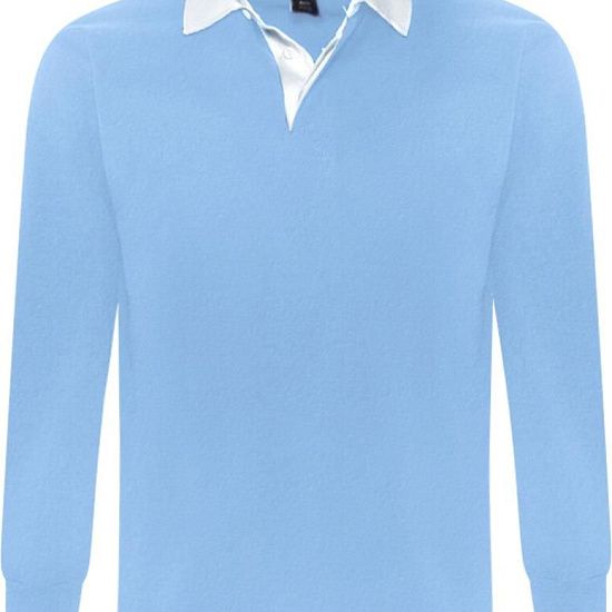 Рубашка поло мужская с длинным рукавом PACK 280 голубая - подробное фото