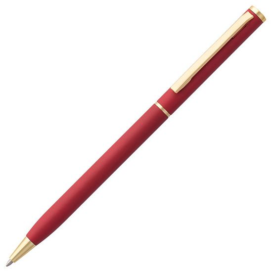 Ручка шариковая Hotel Gold, ver.2, матовая красная - подробное фото