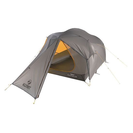 Палатка трекинговая Maxfield 2, серая с оранжевым - подробное фото