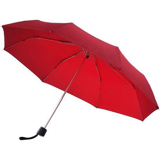 Зонт складной Fiber Alu Light, красный - подробное фото