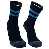 Водонепроницаемые носки Running Lite, черные с голубым - фото