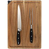 Набор для мяса Slice Twice с ножом-слайсером и вилкой - фото
