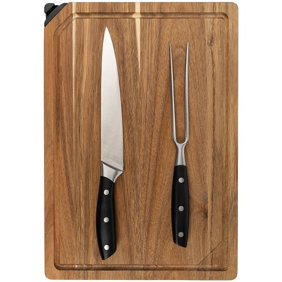 Набор для мяса Slice Twice с ножом-слайсером и вилкой - подробное фото