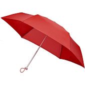 Складной зонт Alu Drop S, 3 сложения, механический, красный - фото