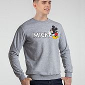 Свитшот Mickey Mouse, серый меланж - фото