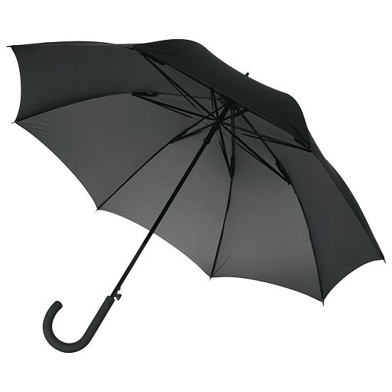 Зонт-трость Wind, черный - подробное фото