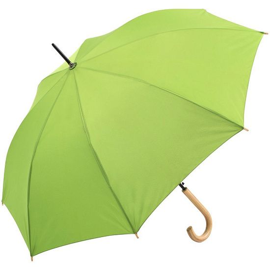 Зонт-трость OkoBrella, зеленое яблоко - подробное фото