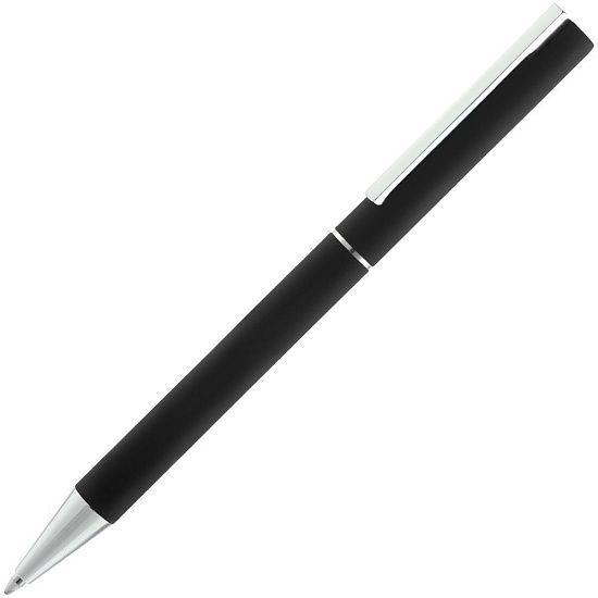 Ручка шариковая Blade Soft Touch, черная - подробное фото