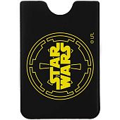 Чехол для карточки Star Wars, черный с желтым - фото