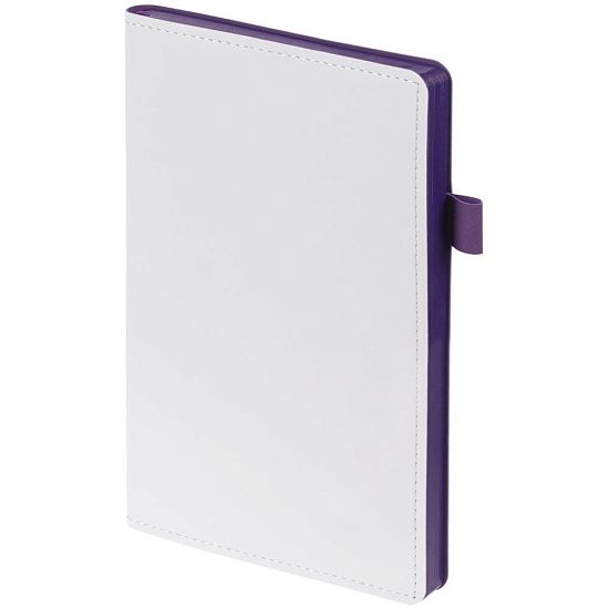 Ежедневник White Shall, недатированный, белый с фиолетовым - подробное фото