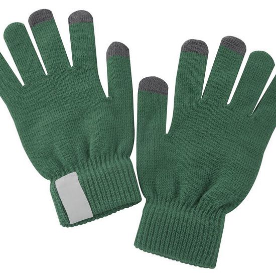 Сенсорные перчатки Scroll, зеленые - подробное фото
