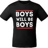 Футболка Boys Will Be Boys, черная - фото