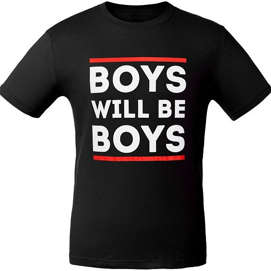 Футболка Boys Will Be Boys, черная - подробное фото