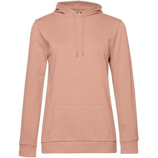 Толстовка с капюшоном женская Hoodie, бежевая (nude) - подробное фото