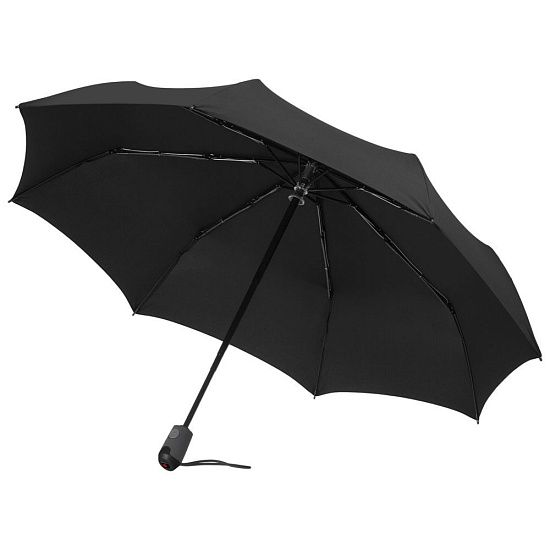Зонт складной E.200, ver. 2, черный - подробное фото