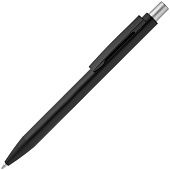 Ручка шариковая Chromatic, черная с серебристым - фото