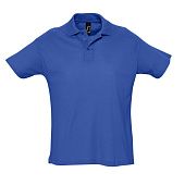 Рубашка поло мужская SUMMER 170, ярко-синяя (royal) - фото