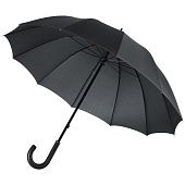 Зонт-трость Lui, черный с красным - фото