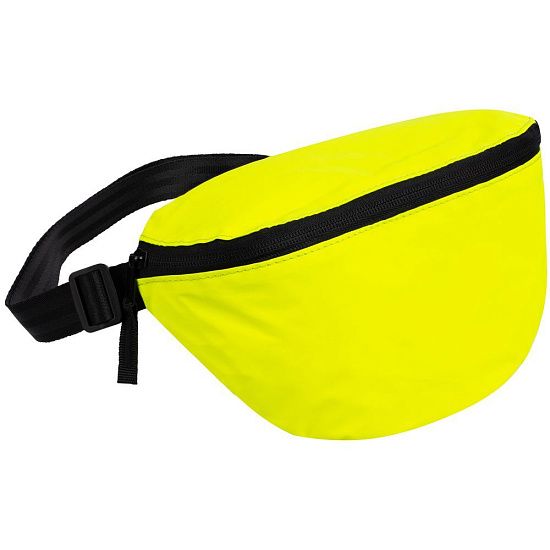 Поясная сумка Manifest Color из светоотражающей ткани, неон-желтая - подробное фото