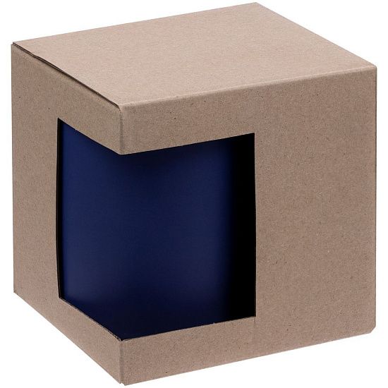 Коробка для кружки с окном, крафт, ver.2 - подробное фото
