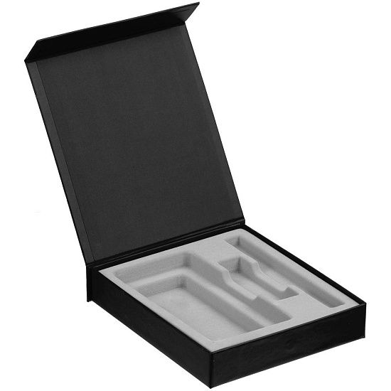 Коробка Rapture для аккумулятора 10000 мАч, флешки и ручки, черная - подробное фото