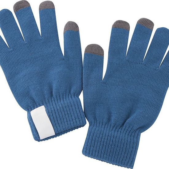 Сенсорные перчатки Scroll, синие - подробное фото