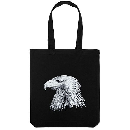 Холщовая сумка Like an Eagle, черная - подробное фото