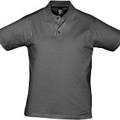 Рубашка поло мужская Prescott Men 170, темно-серая - фото