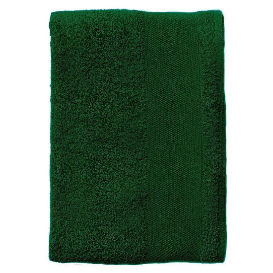 Полотенце махровое Island Large, темно-зеленое - подробное фото
