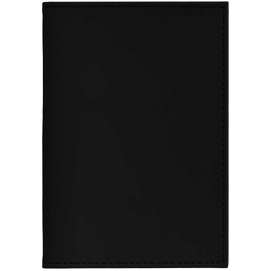 Обложка для паспорта Shall, черная - подробное фото