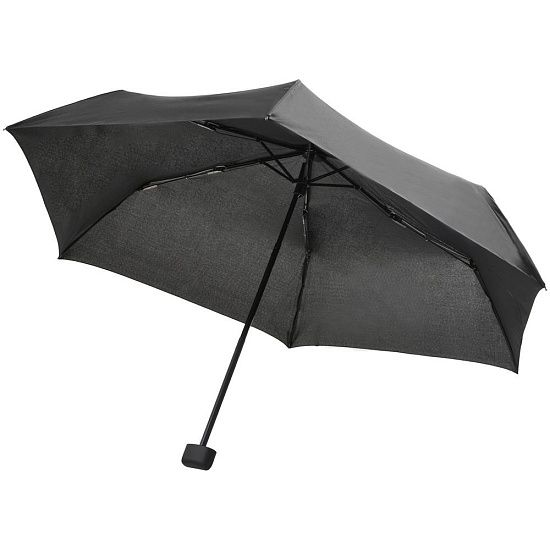 Зонт складной Mini Hit Flach, серый - подробное фото