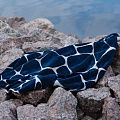 Полотенце Giraffe, большое, бежевое с синим