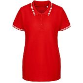 Рубашка поло женская Virma Stripes Lady, красная - фото