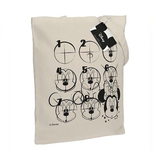 Холщовая сумка «Минни Маус. Icon Sketch», неокрашенная - подробное фото