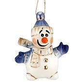 Фарфоровая елочная игрушка Olaf - фото
