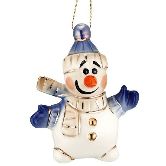 Фарфоровая елочная игрушка Olaf - подробное фото