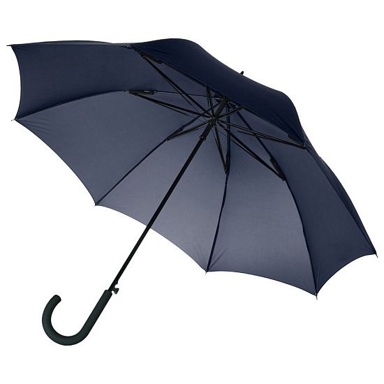 Зонт-трость Wind, темно-синий - подробное фото