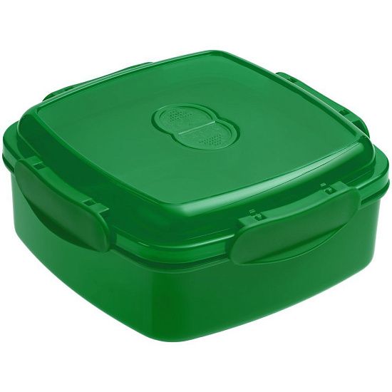Ланчбокс Cube, зеленый - подробное фото