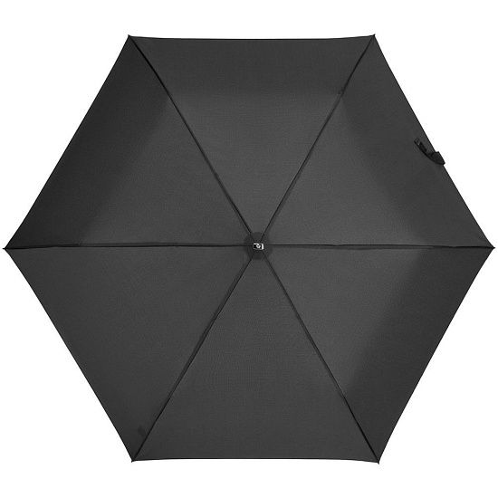 Зонт складной Rain Pro Mini Flat, черный - подробное фото