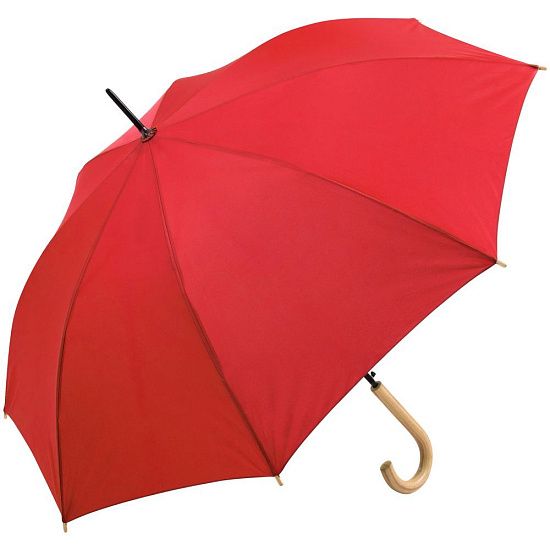 Зонт-трость OkoBrella, красный - подробное фото