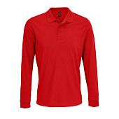 Рубашка поло с длинным рукавом Prime LSL, красная - фото