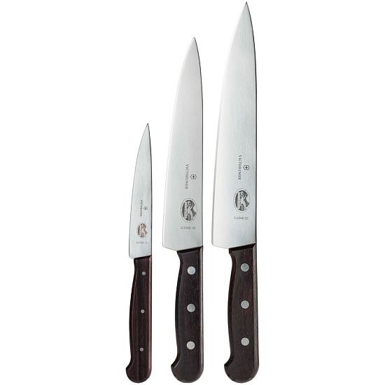 Набор разделочных ножей Victorinox Wood, 3 предмета - подробное фото