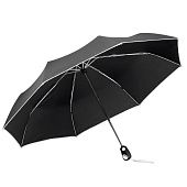 Складной зонт Drizzle, черный с белым - фото