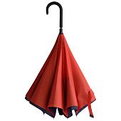 Зонт наоборот Unit Style, трость, сине-красный - фото