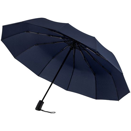 Зонт складной Fiber Magic Major, темно-синий - подробное фото