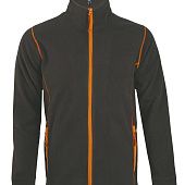 Куртка мужская NOVA MEN 200, темно-серая с оранжевым - фото