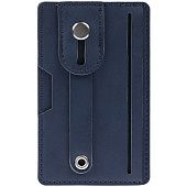 Чехол для карт на телефон Frank с RFID-защитой, синий - фото