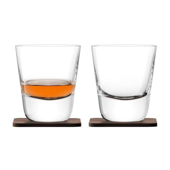 Набор стаканов Arran Whisky с деревянными подставками - подробное фото