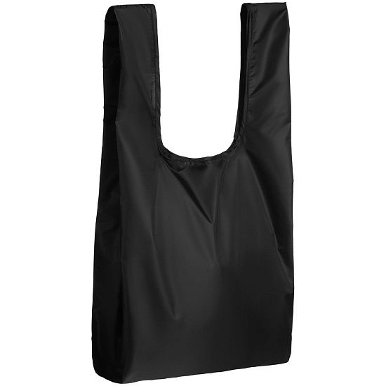 Складная сумка для покупок Packins, черная - подробное фото