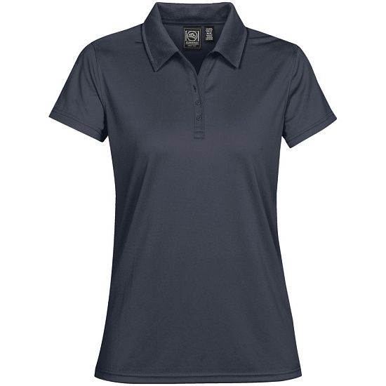 Рубашка поло женская Eclipse H2X-Dry, темно-синяя - подробное фото